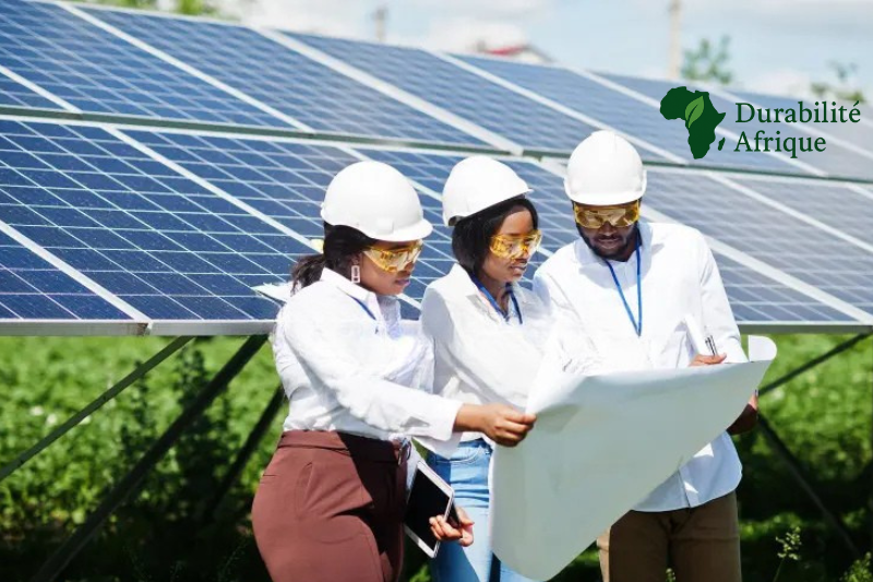 Energie Durable Afrique.jpg Jeunes Ingenieurs Africains Travaillant Sur Lenergie Solaire Durabilite Afrique 5